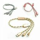  3in1 Multi Type C Cable Micro Charge USB Data Sync Charging For iPhone