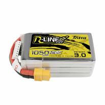 Tattu R-Line 1050mAh 120C 22.2V 6S1P Lipo Battery Pack with XT60 Plug